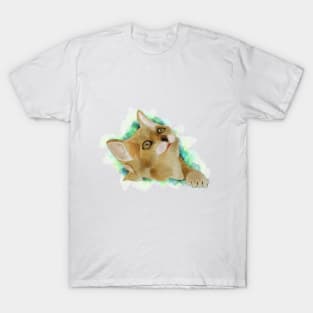 Cat Illustration T-Shirt